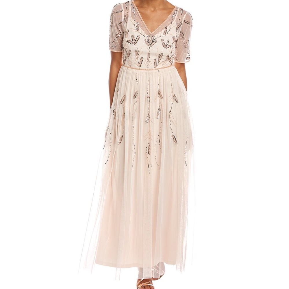 Adrianna Papell Maxi Dress light pink